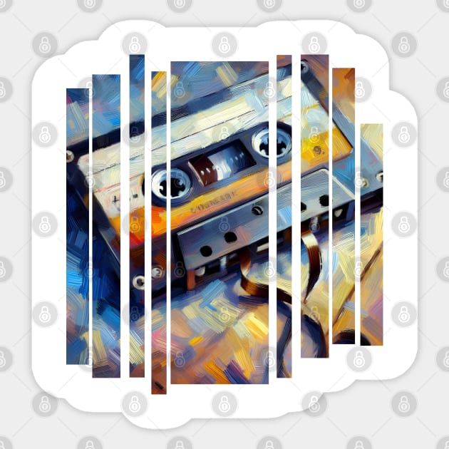 Vintage Tune Maker Sticker by TopTenGraphics